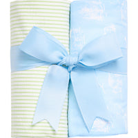 Cow Set of Two Burps, Blue