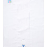Cotton burp cloth for baby with golf ball on blue tee applique, 3 Marthas