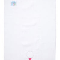 Cotton burp cloth for baby with golf ball on pink tee applique, 3 Marthas