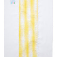Big Check Fancy Fabric Burp