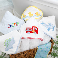 3 Marthas boys hooded towels