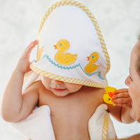 Duck Applique Hooded Towel & Washcloth Set