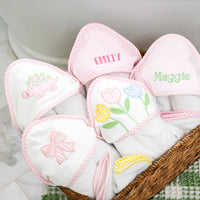 3 Marthas girls hooded towels and wash cloth sets