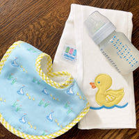 Duck Basic Bib & Burp Set