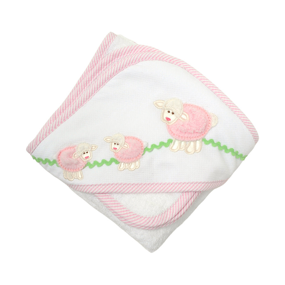  Winnie The Pooh Hooded Towel & Washcloth set - pink