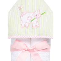 Cow Everykid Towel, Pink