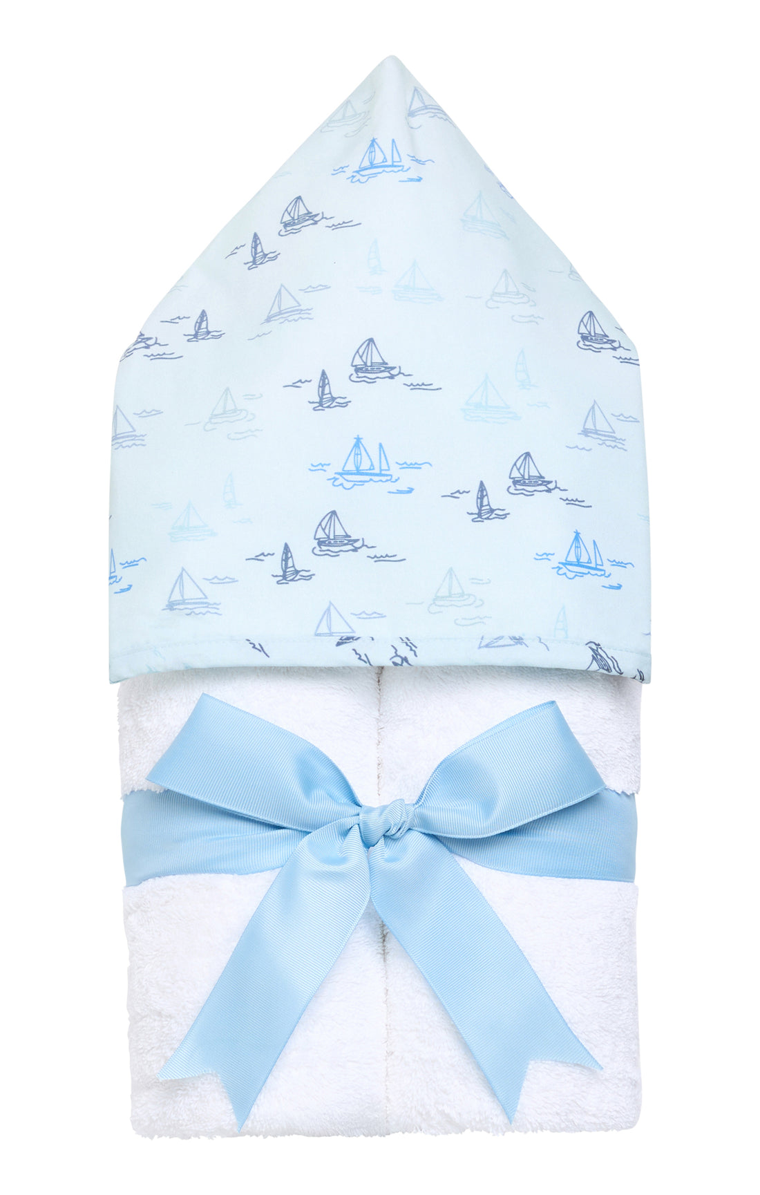 Sailboat Fabric Everykid Towel, Blue