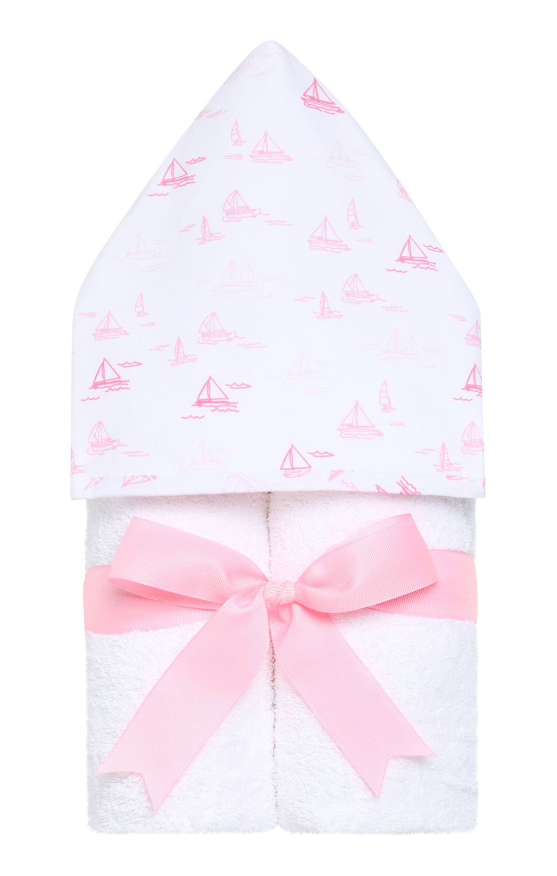 Sailboat Fabric Everykid Towel, Pink