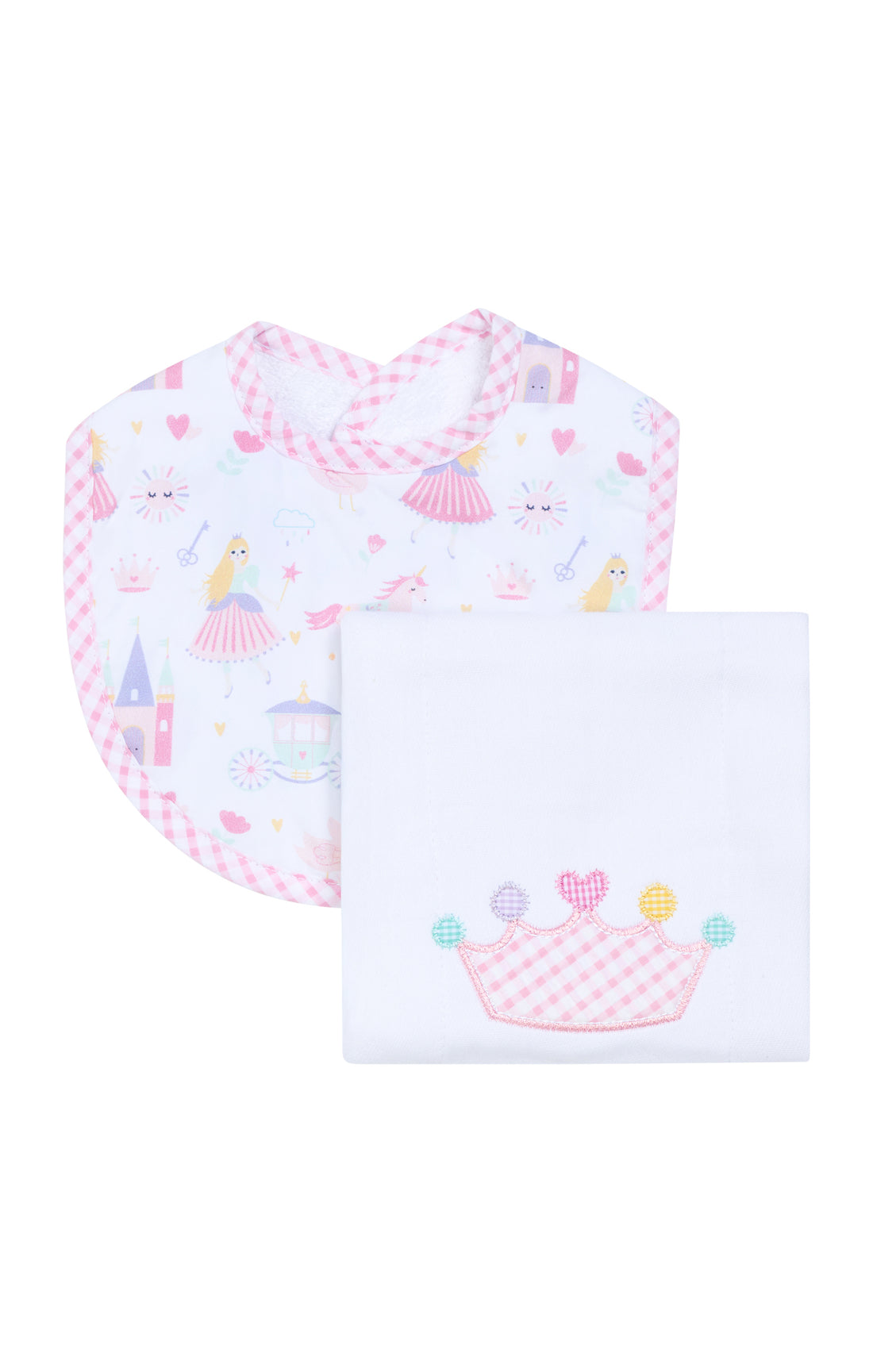 Princess Basic Bib & Burp Boxed Set