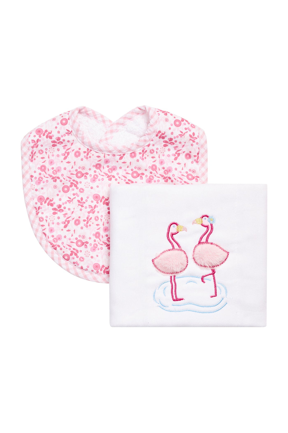Flamingo Basic Bib & Burp Boxed Set