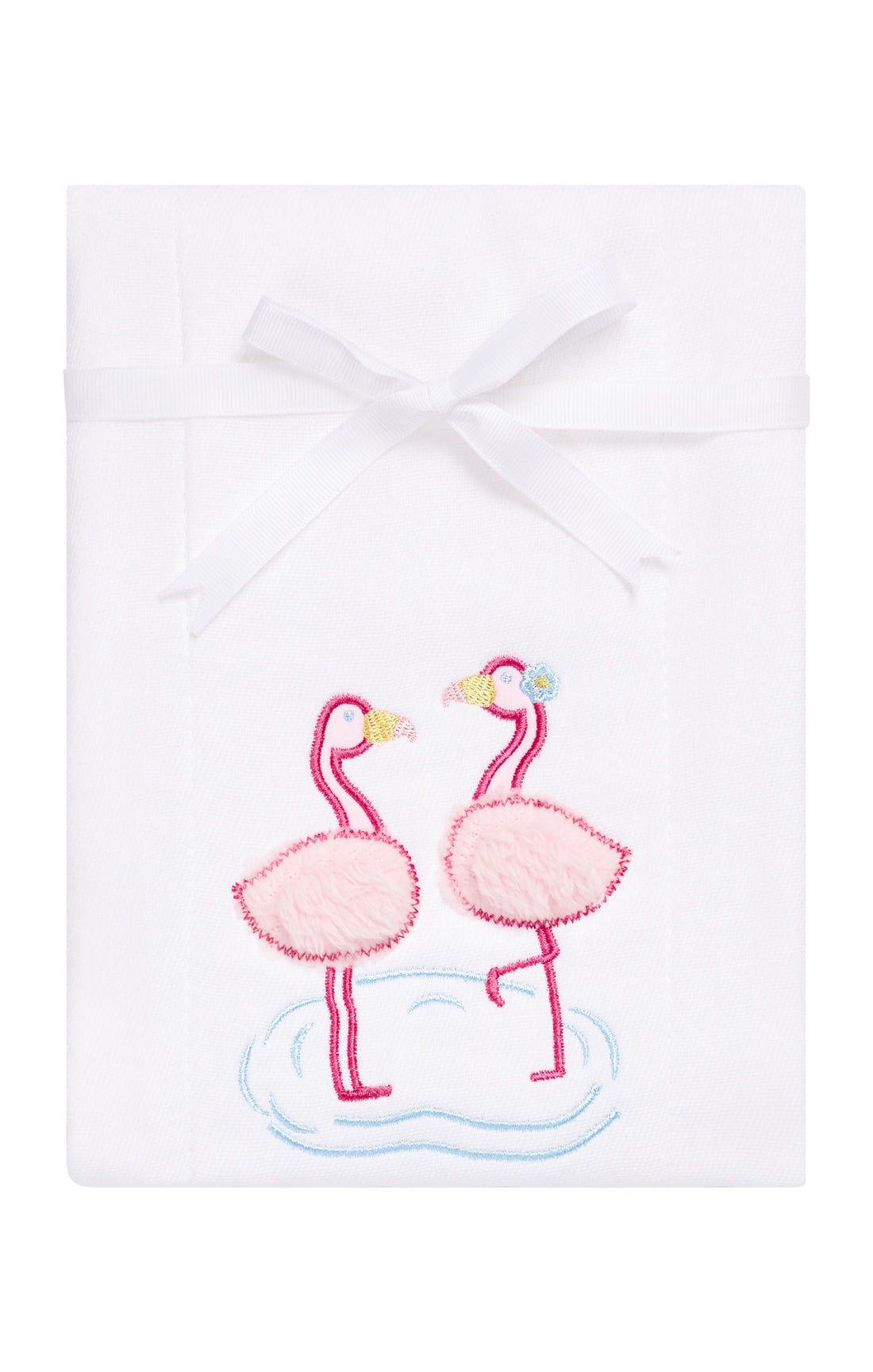 Flamingo Applique Burp