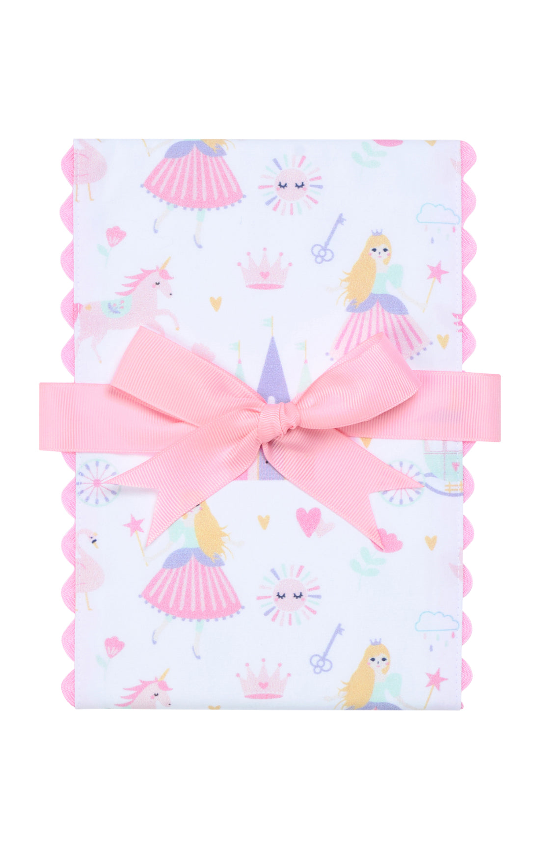 Princess Fancy Fabric Burp