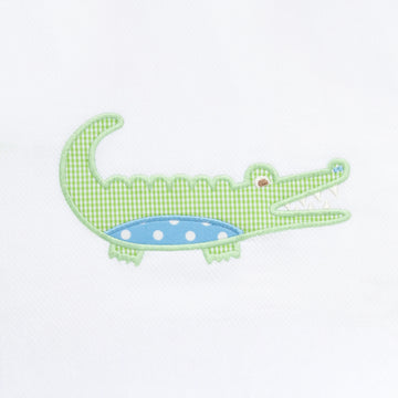 Alligator Everykid Towel, Blue