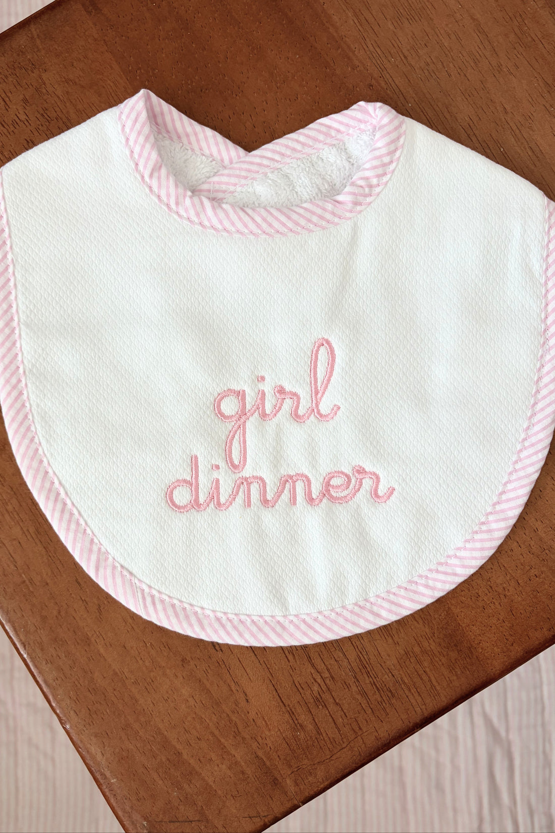 Baby bib with &