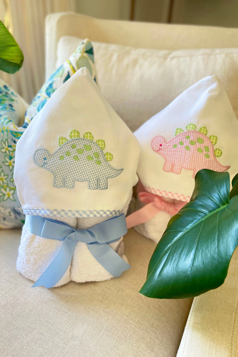 Dino Everykid Towel, Pink