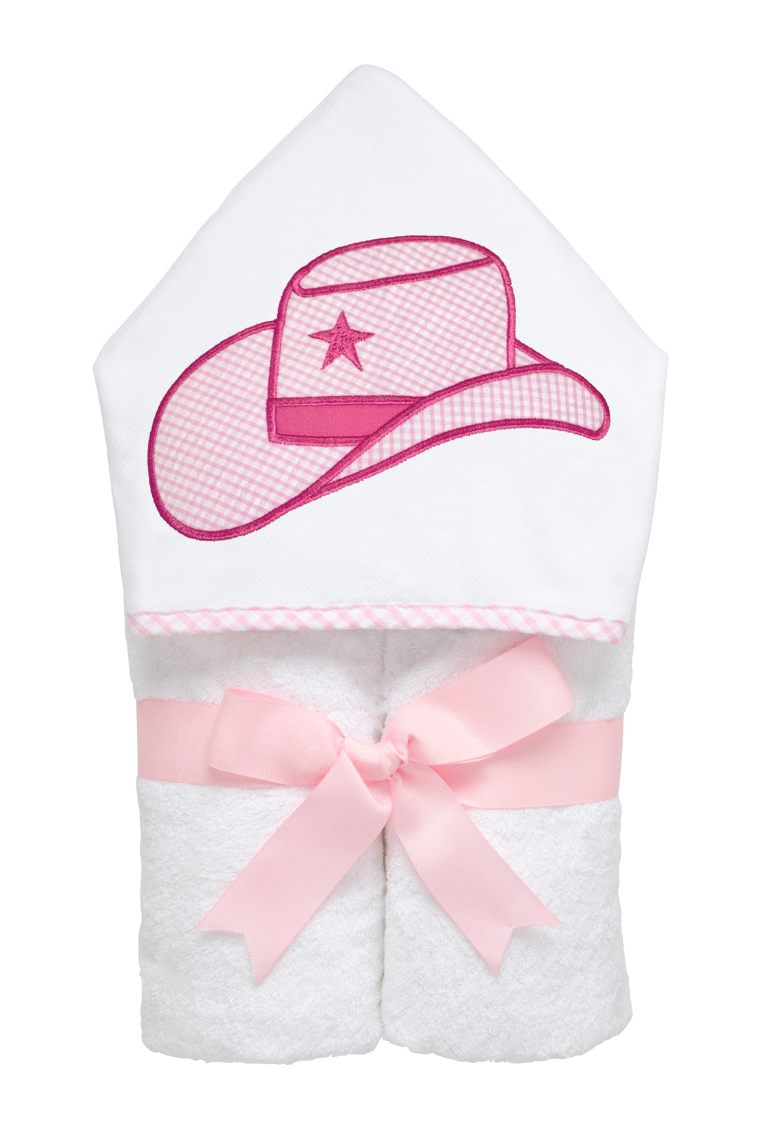 3 Marthas pink cowgirl hat everykid hooded towel for baby