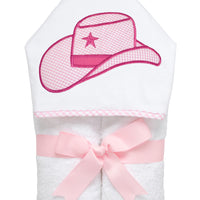 3 Marthas pink cowgirl hat everykid hooded towel for baby